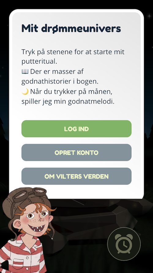 Opret konto Vilters Godnathistorier