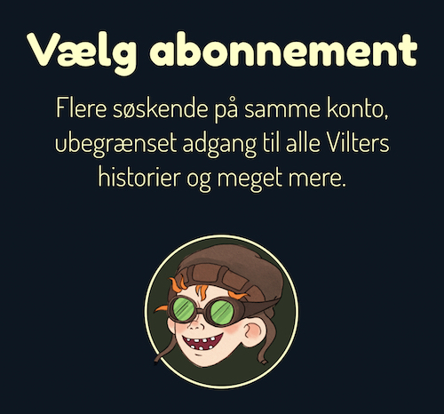 Opret konto Vilters Godnathistorier