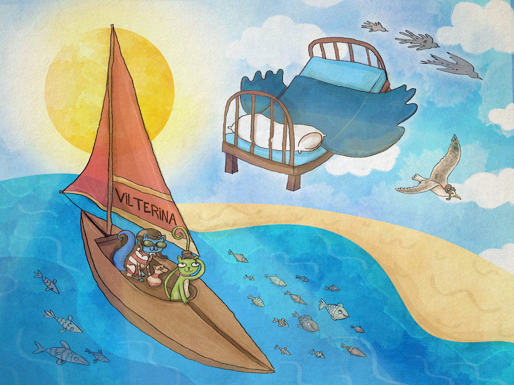 Læs-selv: En sejltur på skyerne - en Vilter Ørngot historie med lixtal 9