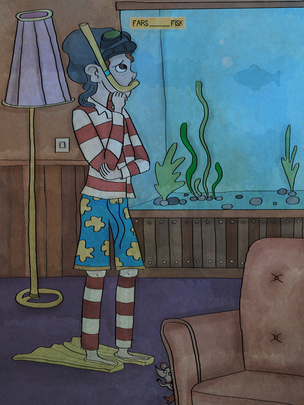 Læs selv-historie: Balladen om fars fisk - lix 13