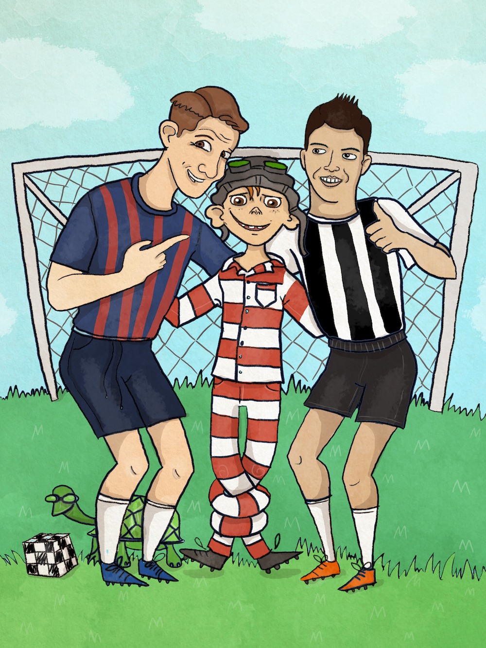 Læs selv-historie: Mig og Gonaldo på fodboldbanen