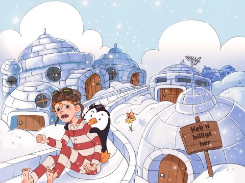 Vilter i pingvinernes by på Sydpolen