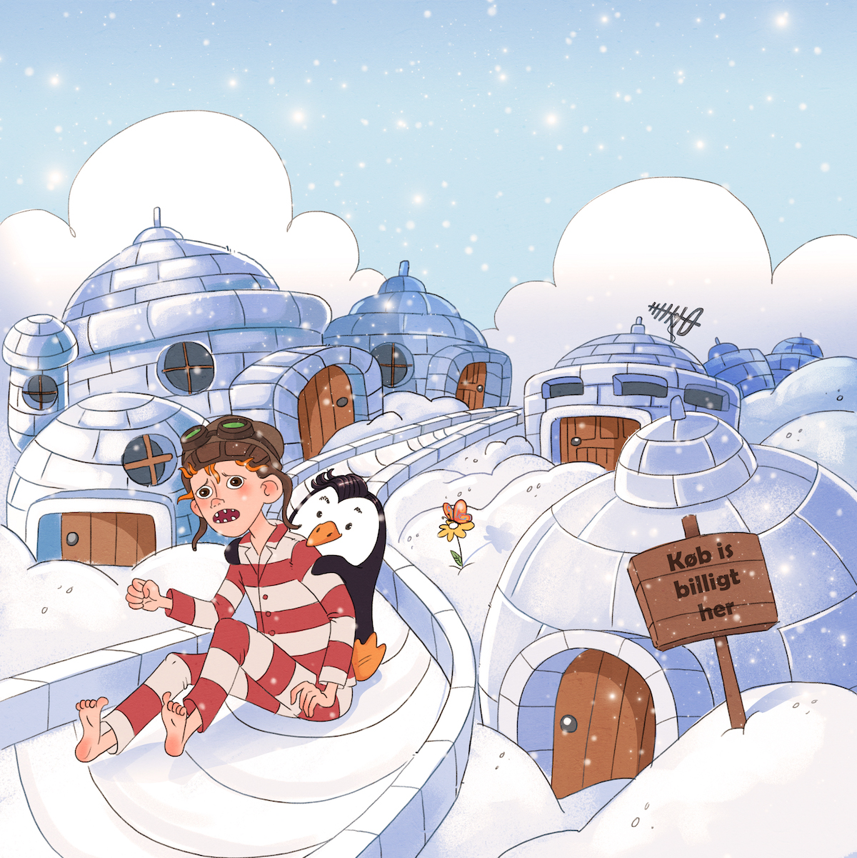 Vilter i pingvinernes by på Sydpolen