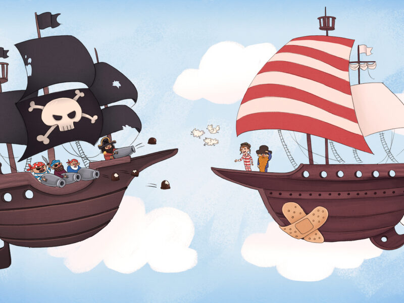 Vilter og det drabelige slag mod sky-piraterne