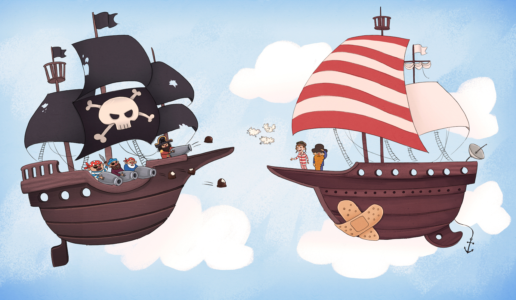 Vilter og det drabelige slag mod sky-piraterne