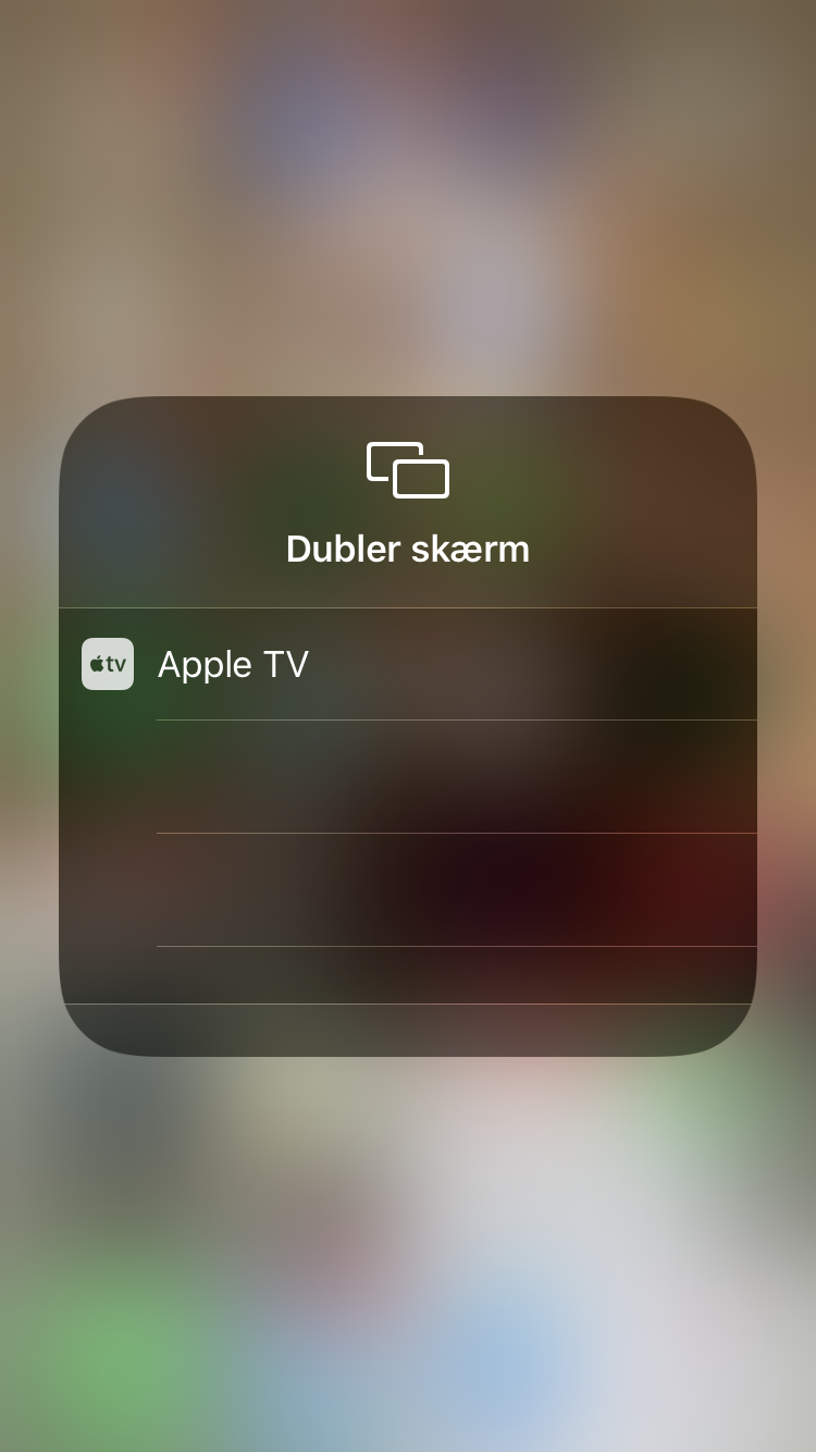 iiPhone: vælg hvad du deler din skærm med