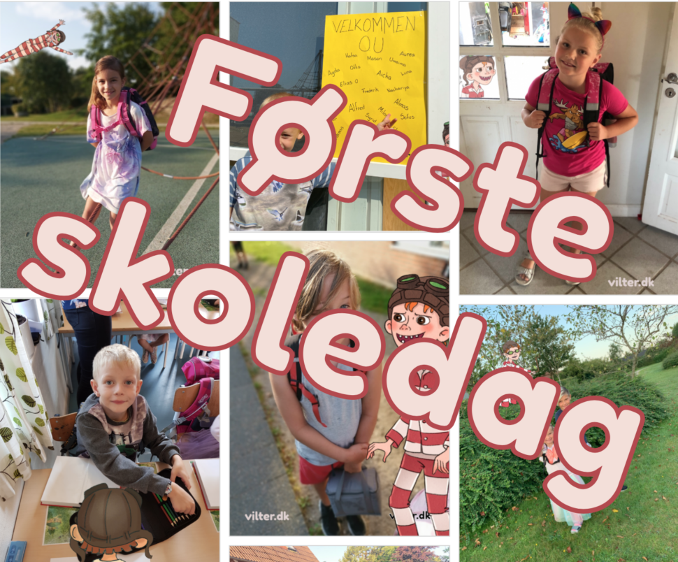 Første skoledag med Vilter